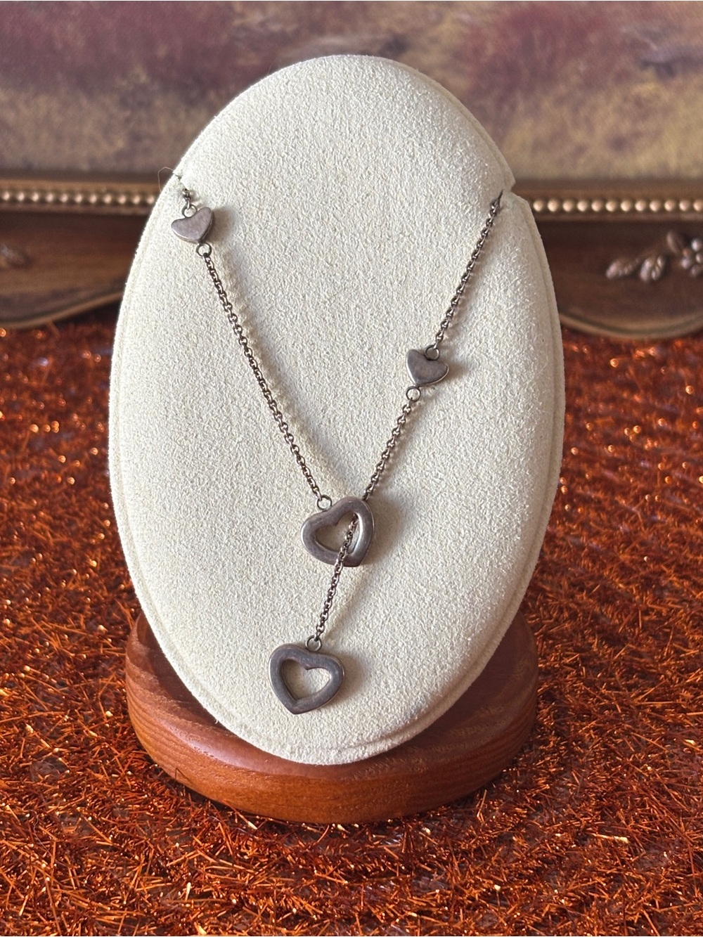 Tiffany & Co. Heart Station Lariat Necklace